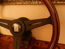 Rolls Royce Silver Spirit Spur Wood Steering Wheel THICKER RIM E.U. D.O.T. NEW picture