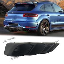 Gloss Black Exhaust Pipes Tips for Porsche Macan Base 2.0L 2014-2018 picture