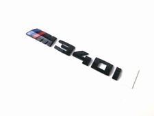 Gloss Black Style 3 M340i Badge Rear Trunk Tailgate Emblem Decal Sticker picture