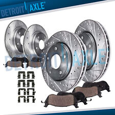Front Rear Drilled Slotted Rotors + Brake Pads for Subaru Legacy Outback Impreza picture