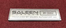 Custom console dash emblem plate SALEEN your choice of number NEW STYLE picture
