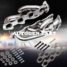 For 09-18 Dodge Ram 1500 Headers Exhaust Shorty Hemi Polished Stainless 5.7L picture