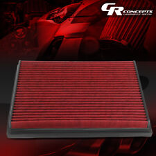 RED PANEL HI-FLOW ROP-IN ENGINE AIR FILTER FOR 11-17 BMW X5/X6/535I 3.0L TURBO picture