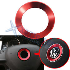 Red Steering Wheel Center Ring Emblem Trim Sticker For VW Passat Jetta Golf Polo picture