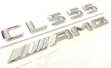 #1 CHROME CLS55+AMG FIT MERCEDES REAR TRUNK EMBLEM BADGE NAMEPLATE DECAL NUMBER picture
