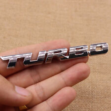 3D Car Silver Metal  Turbo Letter Emblem Badge Logo Sticker Decal Fender Body picture