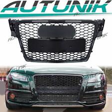 Black Honeycomb Front Grille  RS4 Style for AUDI A4 S4 B8 8T 2009 2010 2011 2012 picture