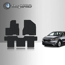 ToughPRO Floor Mats Black For KIA Sedona All Weather Custom Fit 2015-2021 picture