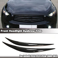 Front Headlight Eyebrow Eyelid Trim Cover For Infiniti FX35 FX37 FX50 2009-2013 picture