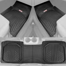 Waterproof TriFlex Rubber Floor Mats for Car Van SUVs Truck w/ Rear Liner Black picture