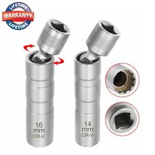 14MM 16MM Thin Wall Magnetic Swivel Spark Plug Socket 12-Point Removal Tools picture