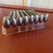 BUMPER BOLT (8) LOT  OVAL WITH STAINLESS CAPS VINTAGE HOT ROD TROG SCTA picture