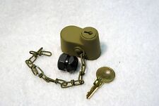 Willys MB Ford GPW Spare Tire Lock.  Includes Nut and H700 Key. picture