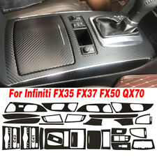 For Infiniti FX35 FX37/50 QX70 3D Carbon Fiber Pattern Interior DIY Trim Decals picture