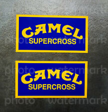 2pc Vintage Camel Supercross stickers decals CR YZ KXRC XR VMX IT DT Pick Size picture