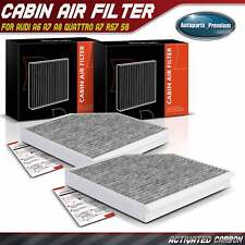 2x Activated Carbon Cabin Air Filter for Audi A6 A7 Quattro A8 Quattro A7 S7 S6 picture