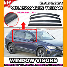 WINDOW VISOR for 2018 → 2024 Volkswagen Tiguan / DEFLECTOR VENT SHADE RAIN GUARD picture