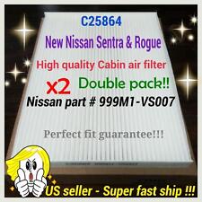 For Rogue Sentra High Quality Cabin Air Filter C25864x2 Perfect Fit Guarantee  picture