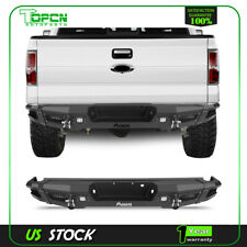 For 2009-2014 Ford F-150 Texured Rear Bumper with D-ring & Winch Plate Assembly picture