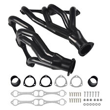 1xHeaders Black Coating Fit Chevy Small Block SB V8 262 265 283 305 327 350 405Y picture