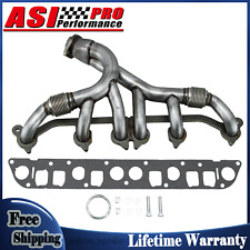 S/S Exhaust Manifold & Gasket Kit FIT 1991-1999 Jeep Grand Cherokee Wrangler 4.0 picture
