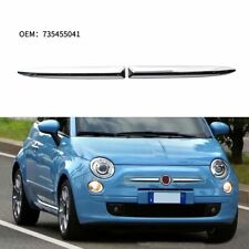 Pair Chrome Front Bumper Upper Grill Moulding Trim For Fiat 500 2007-2015 YU picture
