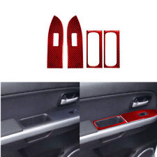 4Pcs Carbon Fiber Rear Door Decorative Trim For Suzuki Grand Vitara 2006-2013 picture