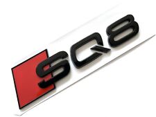 Audi SQ8 Emblem Gloss Black 3D Rear Trunk Lid Badge OEM S Line Logo Nameplate Q8 picture