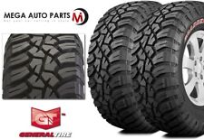 2 General Grabber X3 33X10.50R15LT 114Q C/6 Rugged Mud Terrain Red Letter Tires picture