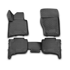 OMAC Floor Mats Liner for VW Touareg 2010-2017 Black TPE All-Weather 4 Pcs picture