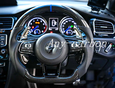Real Carbon Fiber Sport Steering Wheel For 2014-2018 VW Golf 7 GTI Golf R MK7 picture