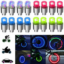 4Pcs LED Wheel Tire Air Valve Stem Caps Neon Light For Motorcycle Car Bicycle picture