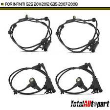 4x ABS Wheel Speed Sensor for Infiniti G25 2011-2012 G35 G37 RWD Front & Rear picture