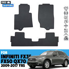 Floor mats for INFINITI FX35 FX50 QX70 2009-2017 All Weather Rubber Set Black picture