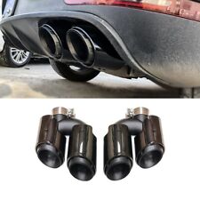 Gloss Black Exhaust Tips Muffler Pipe Fits For Porsche Macan Base 2.0T 2019-2024 picture