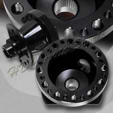 For Honda Civic/CRX/Integra Black Aluminum Steering Wheel 6-Hole HUB Adapter Kit picture