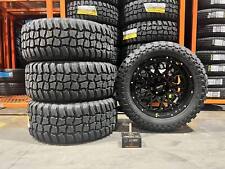 20x10 Vision Rocker 6x135 Wheel and Tire Package 33x12.50r20 MT Ford F150 picture
