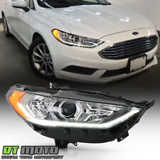 2017-2019 Ford Fusion Halogen w/LED DRL Projector Headlight Headlamp - Passenger picture
