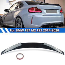 For BMW F87 M2 F22 M240i 2014-2020 Gloss Black Highkick Rear Trunk Spoiler Wing picture