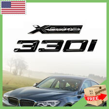 Shiny Black For 3 Series 330i+XDrive Emblem Letters Rear Trunk Badge 330i 4-Door picture
