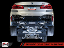 AWE SwitchPath Exhaust for 2018-2023 BMW F90 M5 Diamond Black Tips picture