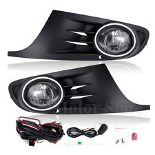 Fit For 10-14 MK6 Golf / TDI Jetta Sportwagen Chrome Black Bezel Fog Light Kit picture
