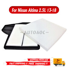For Nissan Altima 2.5L 12 2013-2018 Combo Set Engine Air & Cabin Air Filter US picture