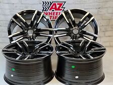 20” Wheels Fit BMW X5 X6 M SERIES 5x120 Black Machined Set of 4 Staggered picture