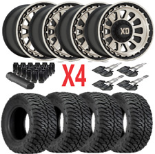 17 XD BLACK WHEELS RIMS 35125017 TIRES FIT JEEP WRANGLER GLADIATOR SET OF 4 picture