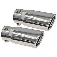 1966-76 Fairlane Exhaust Tips Stainless Torino Galaxie Mustang Maverick Ford New picture