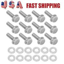 Stainless Exhaust Manifold Header Bolt Kit For Chevy Silverado 1500 Tahoe LS LT picture