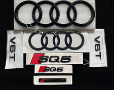 Audi SQ5 Gloss Black Badges Package OEM Exclusive Pack For Audi SQ5 8R FY picture