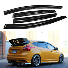 For 2012-18 Ford Focus Hatchback Window Visor Rain Guards Shade Wind Deflectors picture