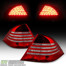 2000-2006 Mercedes Benz W220 S430 S500 S600 S55 LED Tail Lights Rear Brake Lamps picture